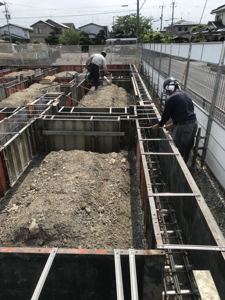【トヨタホーム】平家・平屋モデルハウス～いよいよあすから基礎コンクリート打設～サムネイル画像